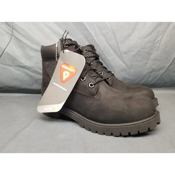 Timberland Boys 6 Inch Premium Waterproof Boots Lace Up Black Size 10 NEW NO BOX - Picture 8 of 8